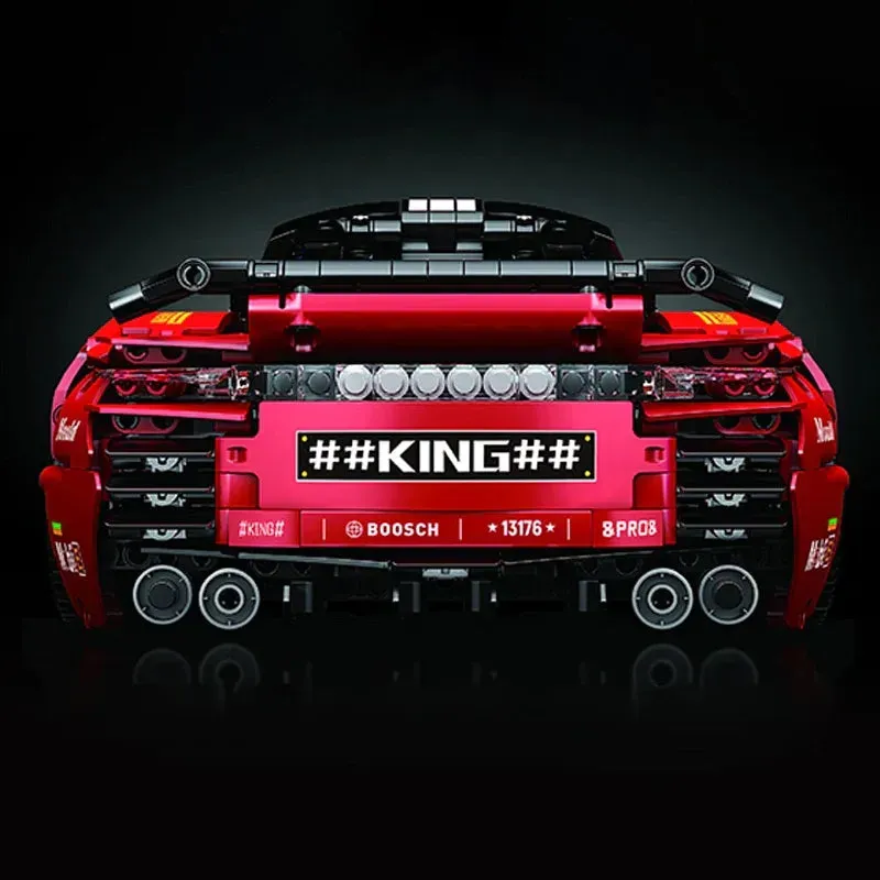 Tech MOC Motorized Porsche 911 Super Car Bricks Toy