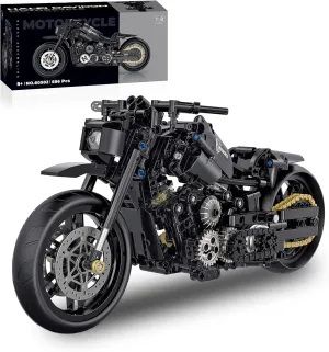Technic Motorcycle Building Set, 1:8 Scale MOC Motorcycle Model Kit for Adults, Collectible Cool Toys Gifts for Boys Kids Teens 8  (538 PCS)