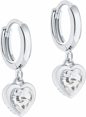 Ted Baker London Hanniy Crystal Heart Huggie Hoop Earrings for Women