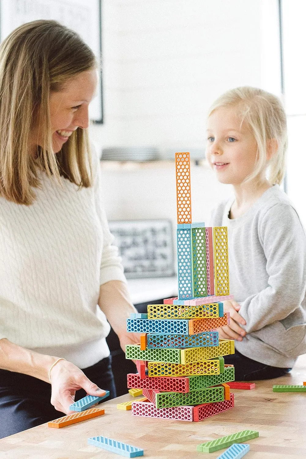 Tegu 40 Piece Perfect Blocks Building Set Green & Blue (Amazon Exclusive)