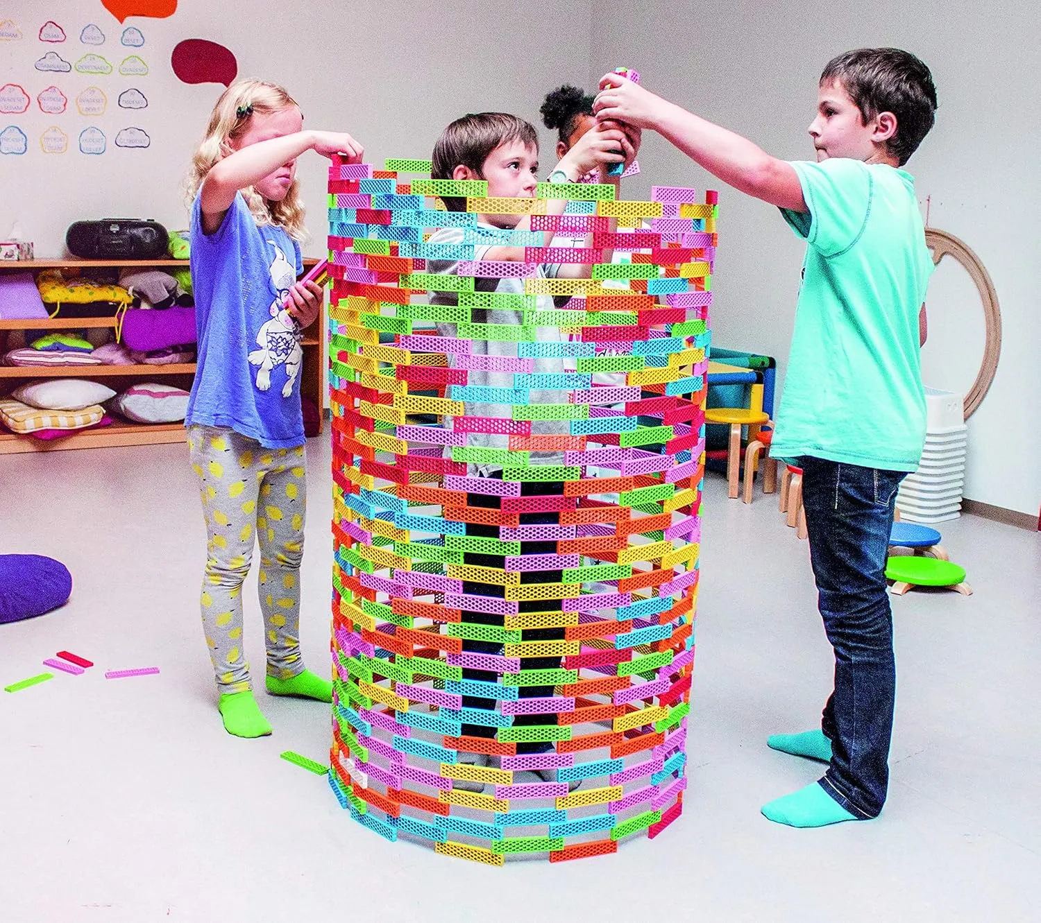 Tegu 40 Piece Perfect Blocks Building Set Green & Blue (Amazon Exclusive)