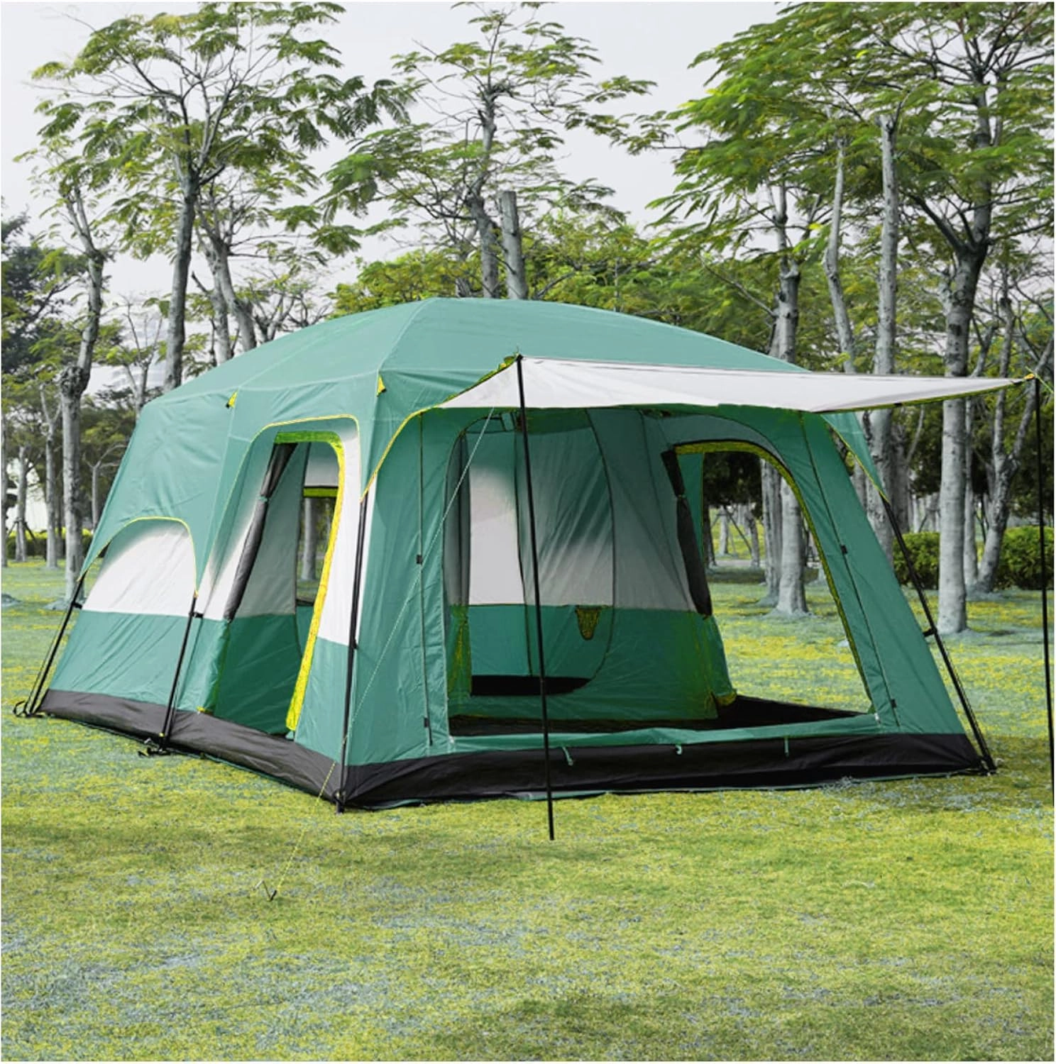 Tent 5 to 8 Persons Sun Protection,Ventilation Tent Practical Sturdy Family Camping Tent for Hiking Backpacking