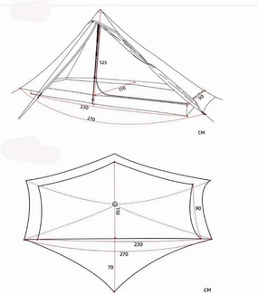 Tent Outdoor 2 Person Ultralight Camping Tent 3 Season Professional Rodless Tent (Color : E) (E One Size)