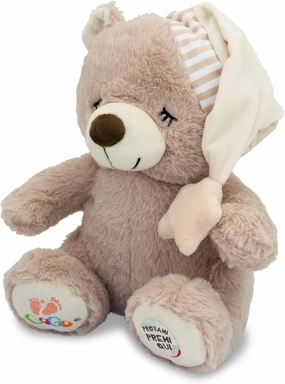 Teorema - Teddy Bear 30 cm Plush Lullaby with Light, Music and Belly Movement