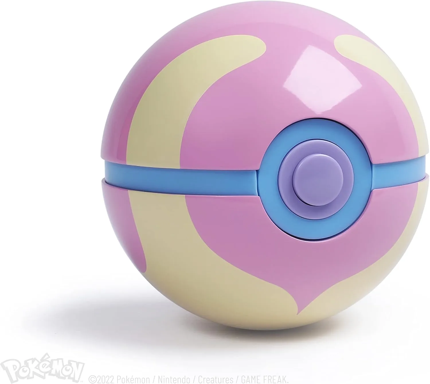 The Wand Company Original Poké Ball Authentic Replica - Realistic, Electronic, Die-Cast Poké Ball with Display Case Light Features – Officially Licensed by Pokémon