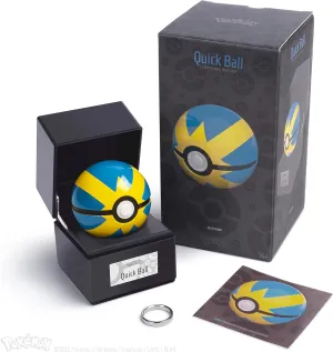 The Wand Company Original Poké Ball Authentic Replica - Realistic, Electronic, Die-Cast Poké Ball with Display Case Light Features – Officially Licensed by Pokémon