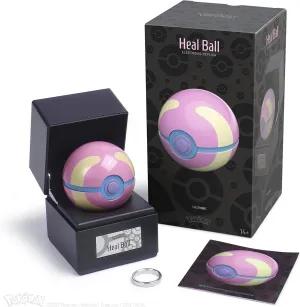 The Wand Company Original Poké Ball Authentic Replica - Realistic, Electronic, Die-Cast Poké Ball with Display Case Light Features – Officially Licensed by Pokémon