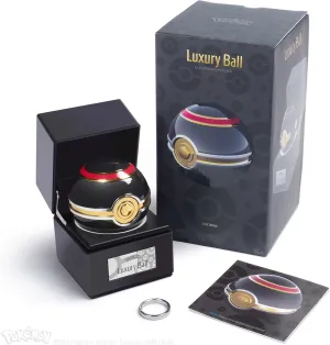 The Wand Company Original Poké Ball Authentic Replica - Realistic, Electronic, Die-Cast Poké Ball with Display Case Light Features – Officially Licensed by Pokémon