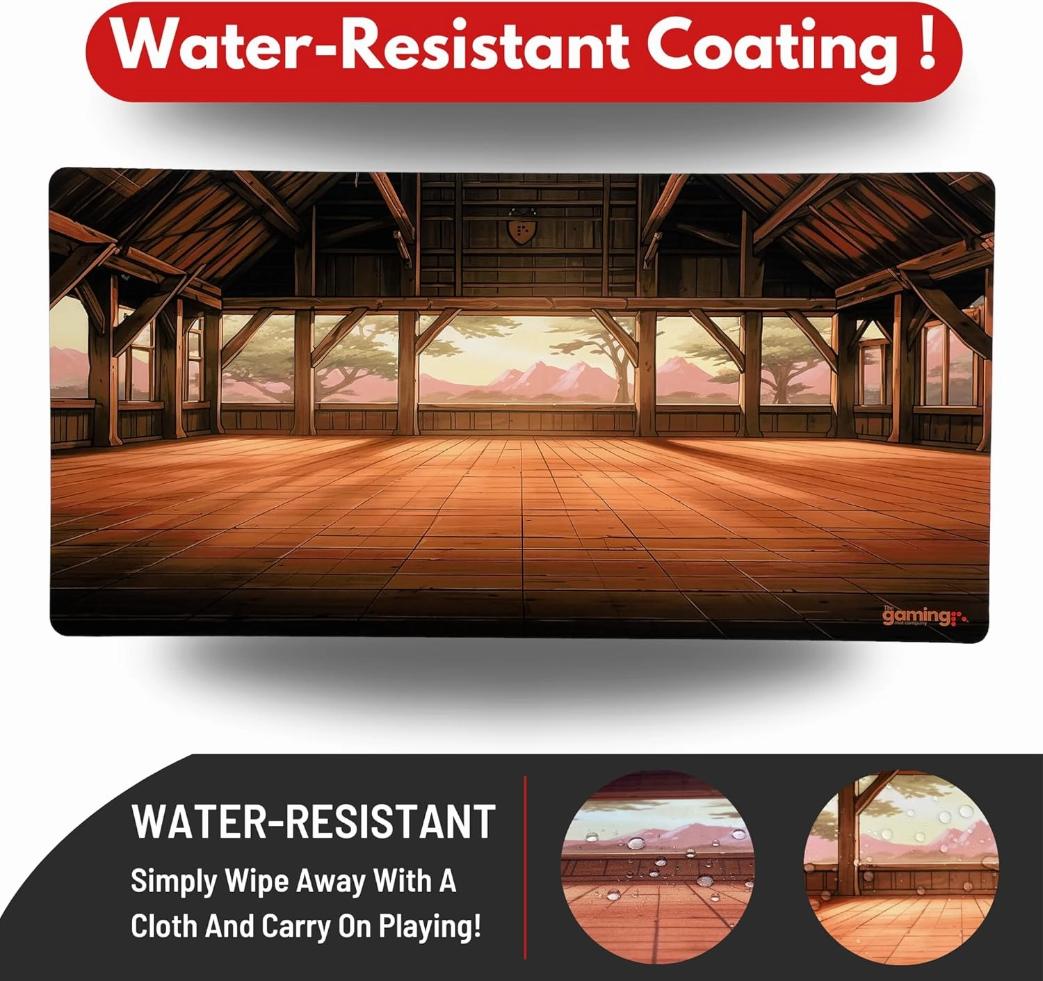 The Gaming Mat Company Single Player MTG Playmat & Mouse Pad – 28" x 14" Dojo Gaming Mouse Pad Compatible with Magic: The Gathering playmats, MTG Cards, TCG Gaming mat
