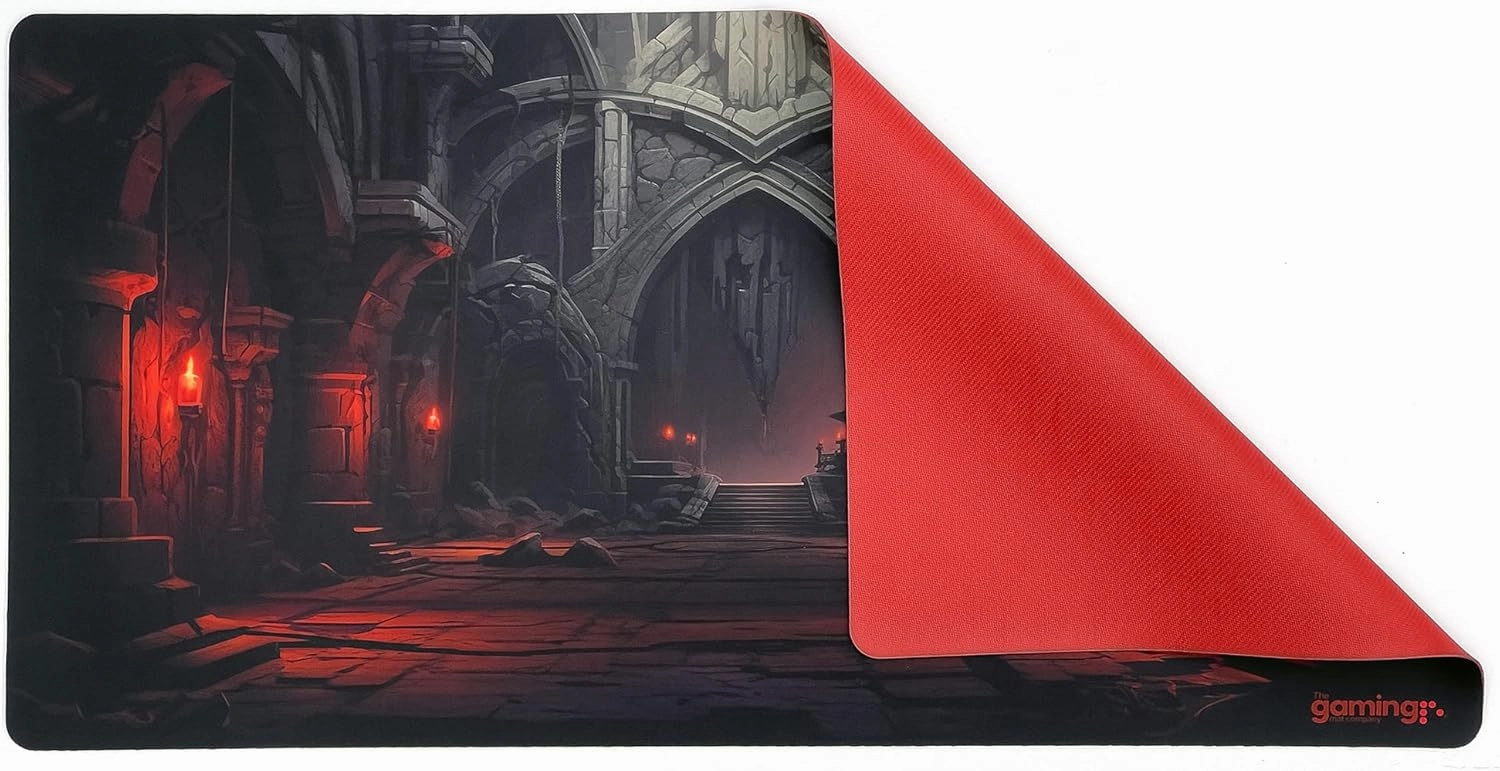 The Gaming Mat Company Single Player MTG Playmat & Mouse Pad – 28" x 14" Dungeon Gaming Mouse Pad Compatible with Magic: The Gathering playmats, MTG Cards, TCG Gaming mat