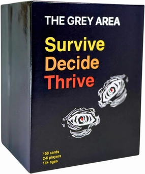 The Grey Area Card Game – 150 Decision Making and Survival Questions for Adults, Teens, and Couples – Fun Party Game & Conversation Starter for Game Night, Ages 14 , 2-6 Players