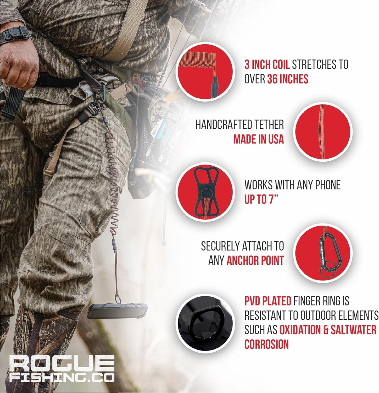 The Protector | Phone TetherENSURE - Safe for Hiking, Boating & Kayaking