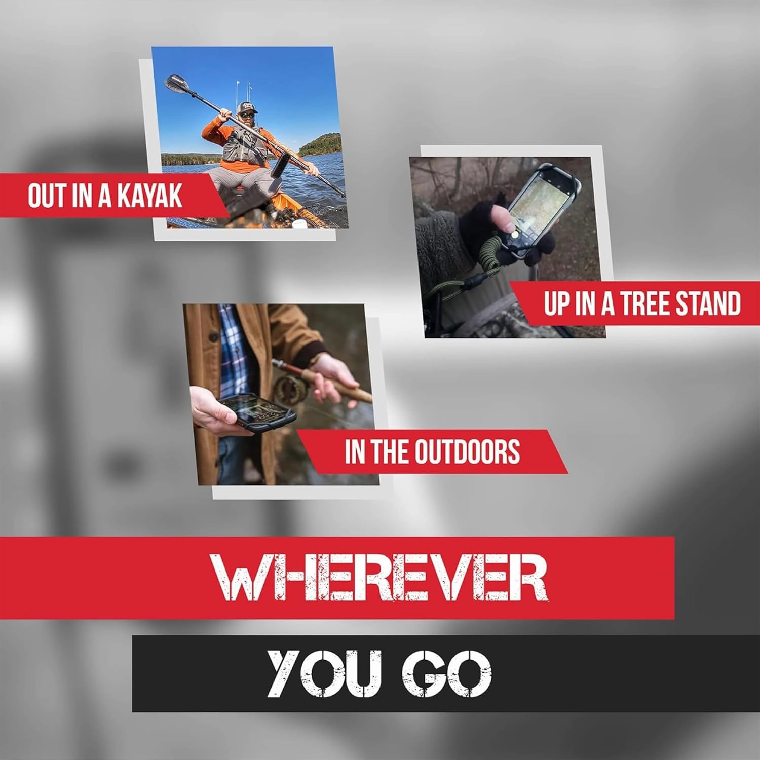 The Protector | Phone TetherENSURE - Safe for Hiking, Boating & Kayaking
