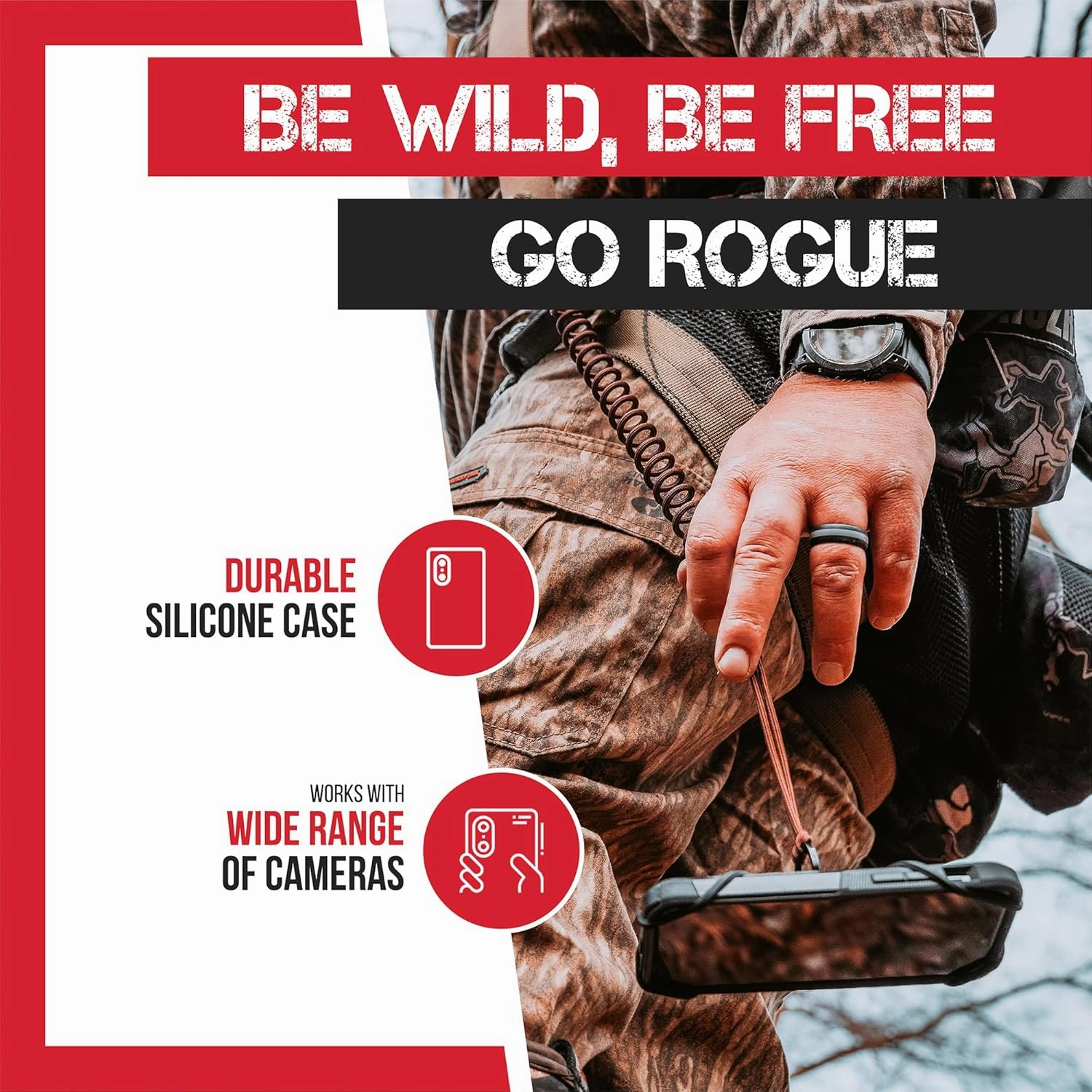 The Protector | Phone TetherENSURE - Safe for Hiking, Boating & Kayaking