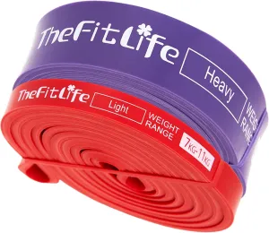 TheFitLife Pull Up Assistance Bands- Resistance Bands for Working Out, Long Workout Bands for Exercise, Fitness Band for Pullup Assist, a Substitute of Dumbbell Set and Kettlebells, Barbell