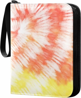 Tie-dye Colorful-watercolor Trading Card Protectors Holder Collectible Album for Sports Card Collection Storage 400 pockets Game Card Binder