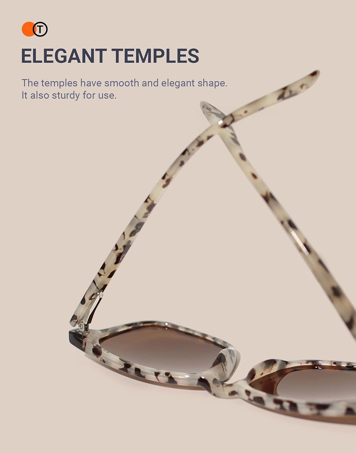 TIJN Polarized Sunglasses for Womens and Mens,Classic Square Frames Shades for UV Protection, Stylish and Trendy Sunnies