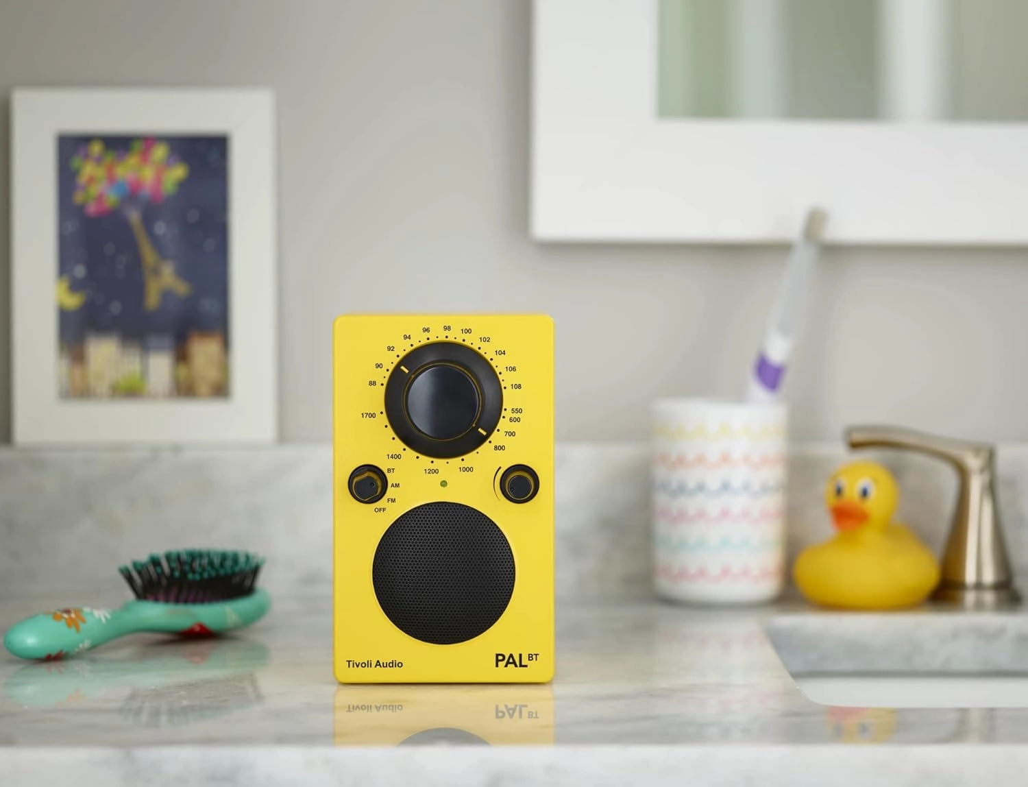 Tivoli Audio PAL BT Portable Bluetooth AM/FM Radio (Yellow/Black)