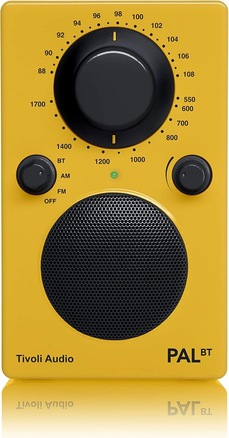 Tivoli Audio PAL BT Portable Bluetooth AM/FM Radio (Yellow/Black)