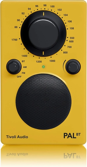 Tivoli Audio PAL BT Portable Bluetooth AM/FM Radio (Yellow/Black)