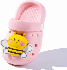 Toddlers Boys & Girls Clogs Cute Bee EVA Non-Slip Lightweight Kids Water Shoes for Beach Pool Play