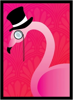 Tophat Flamingo Card Sleeves (50ct)