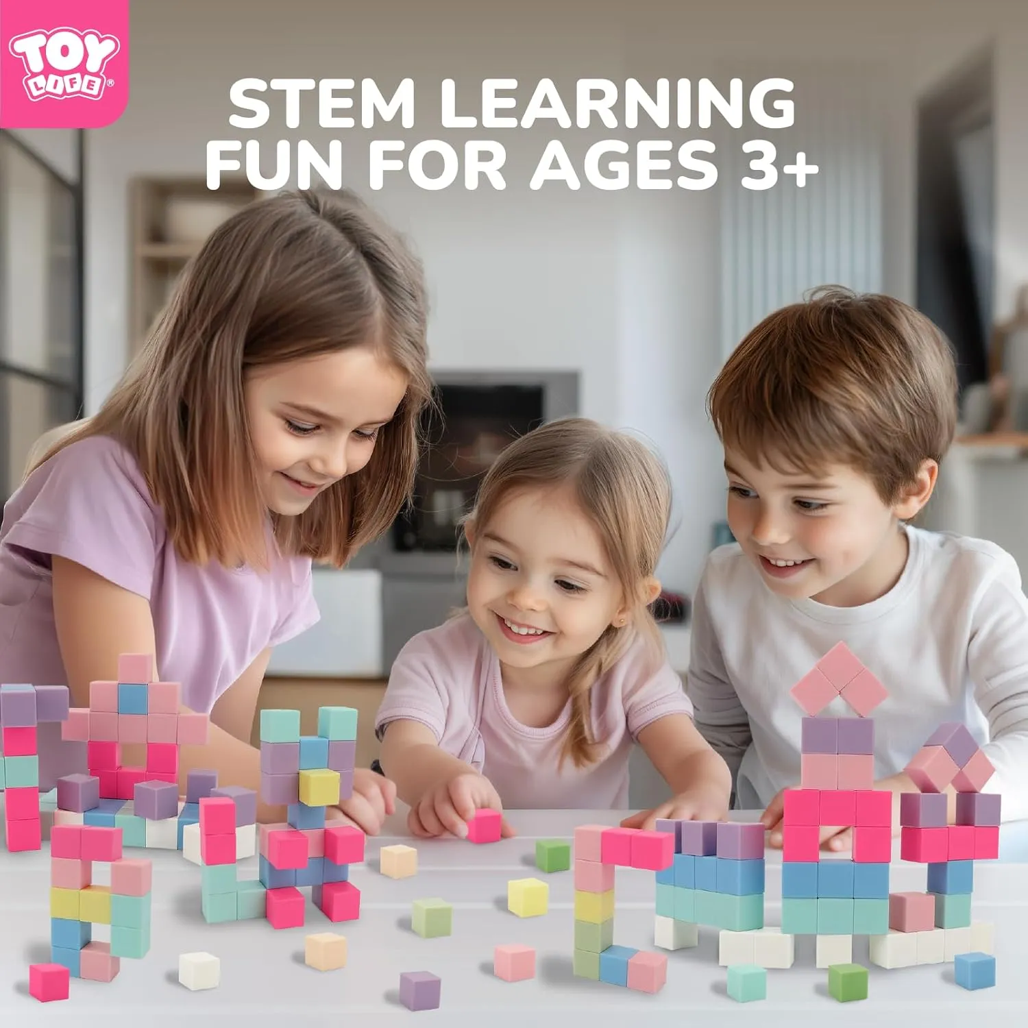 TOY Life 48 Pcs Magnetic Blocks Ages 3-5, Magnetic Building Blocks for Toddlers, Magnetics Blocks for Kids Ages 4-8 Girls & Boys, Learning Building Toys for Age 3 4 5 6 7 8-12