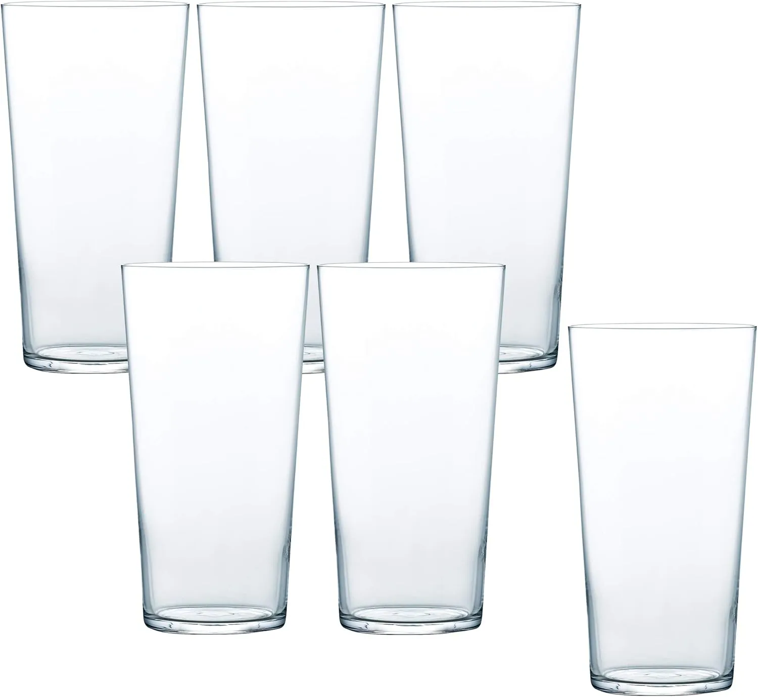 Toyo Sasaki Glass B-21114CS Whiskey Glass, Rock Glass, Thin Ice, 14.2 fl oz (420 ml), Pack of 6, Shatter Resistant, Cup, Dishwasher Safe