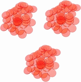 Toyvian 200 Pcs Bingo Slices Reward Chips Clear Balls Bingo Chips for Games Colors Bingo Chips Plastic Poker