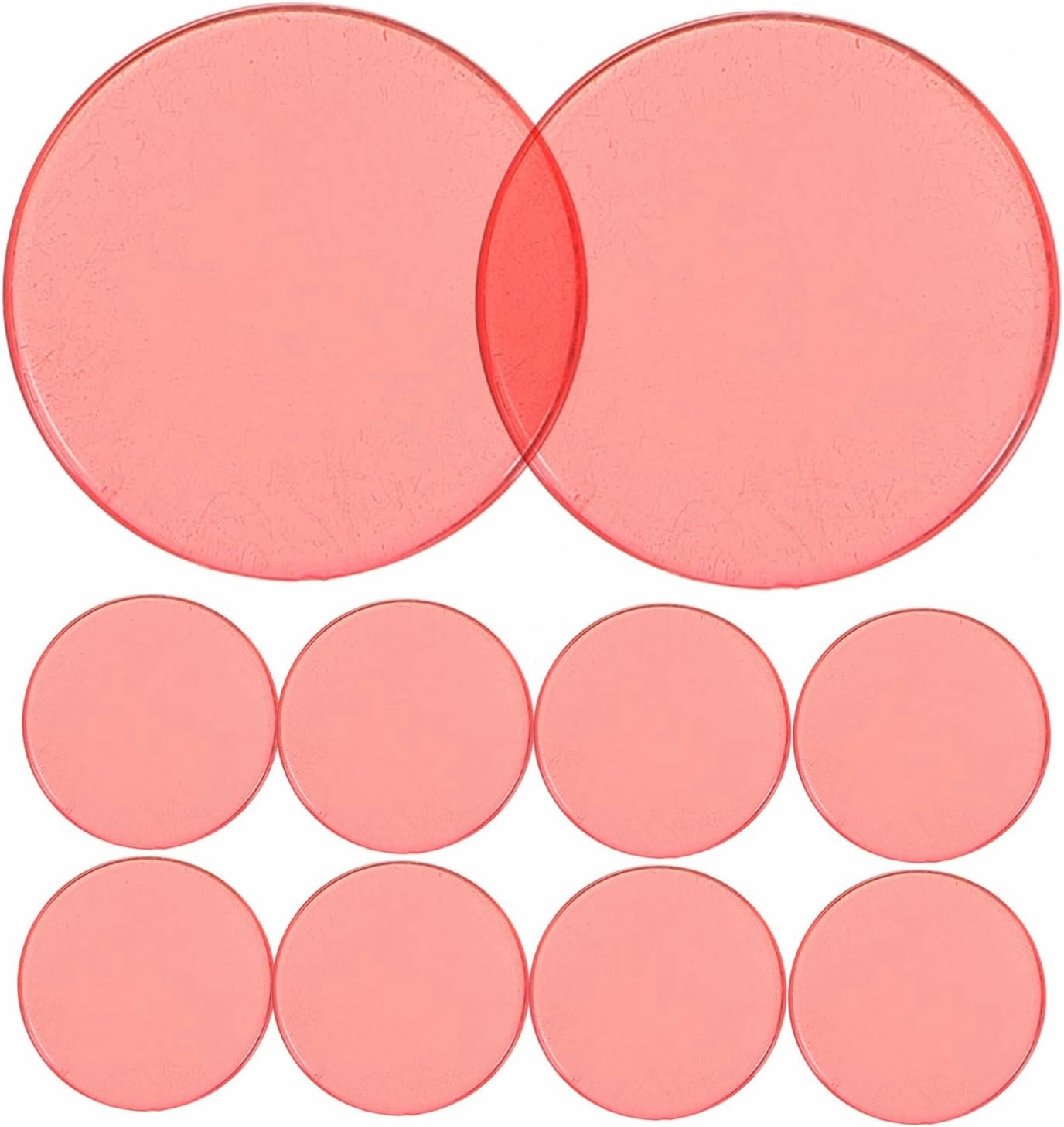 Toyvian 200 Pcs Bingo Slices Reward Chips Clear Balls Bingo Chips for Games Colors Bingo Chips Plastic Poker
