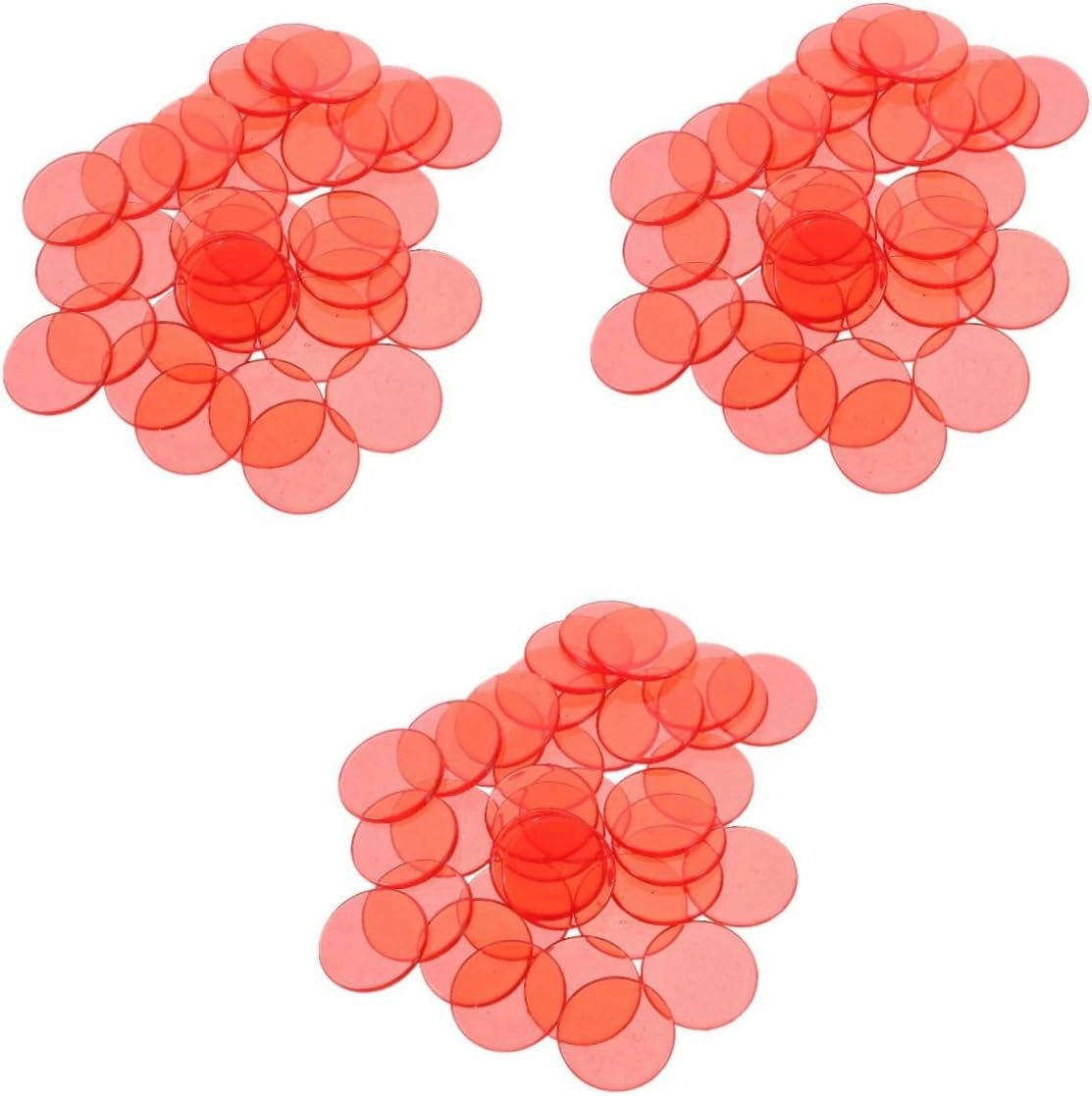 Toyvian 200 Pcs Bingo Slices Reward Chips Clear Balls Bingo Chips for Games Colors Bingo Chips Plastic Poker