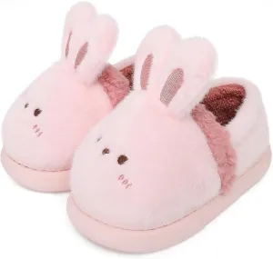 TXJ Sports Toddler Slippers Plush Warm House Slippers Anti-Skid House Shoes Indoor Outdoor for Boys Girls Kids