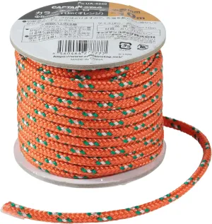 UA-4540 Tent Tarp Component, Guide Rope, Color Rope, Diameter 0.2 inches (5 mm) x 32.8 ft (10 m), Orange