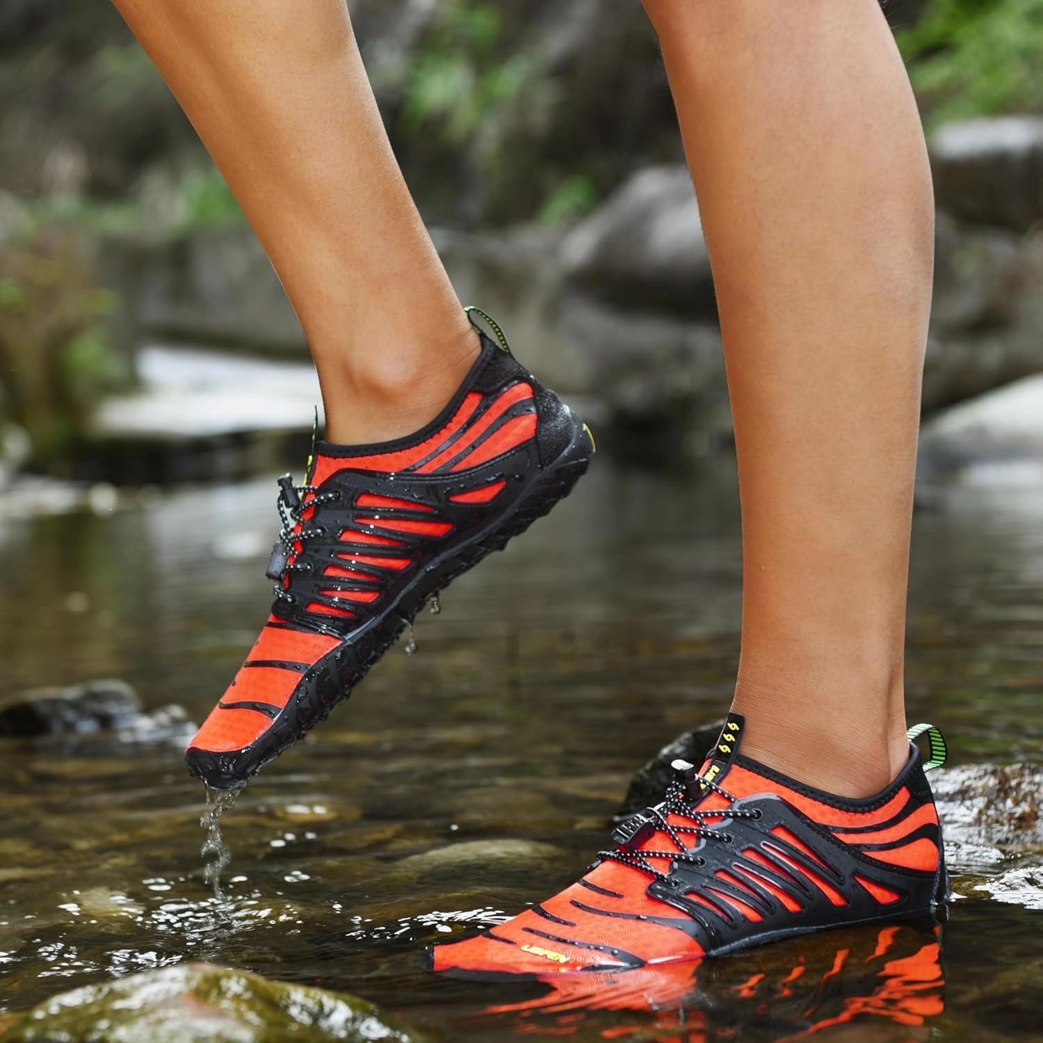 UBFEN Water Shoes Aqua Swim Shoes Mens Womens Beach Sports Quick Dry Barefoot for Boating Fishing Diving Surfing