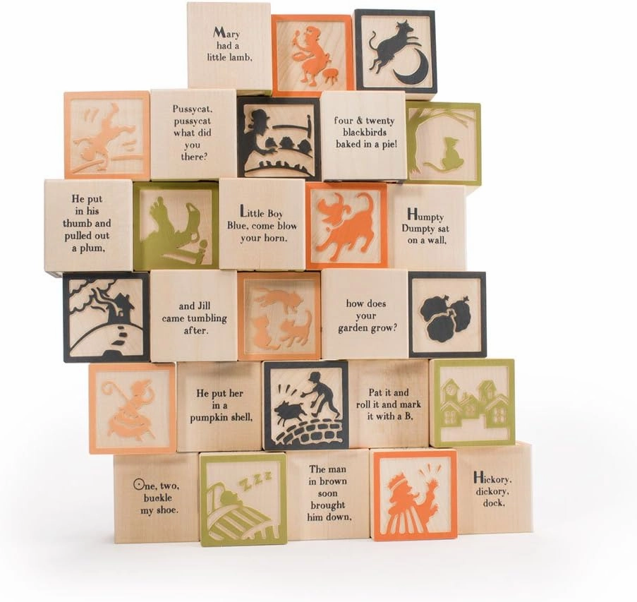 Uncle Goose Nursery Rhyme Blocks - Made in The USA