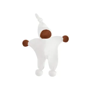 Under The Nile Organic Cotton African American Baby Buddy in Organic White, 8" Tall