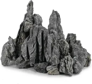 Unocho Aquarium Rocks Seiryu Rock Stone 11LB Fish Tank Decor Rocks for Aquariums Landscaping Model Tank Decoration Aquarium Miniature and Fairy Garden(3 to 8 inches)