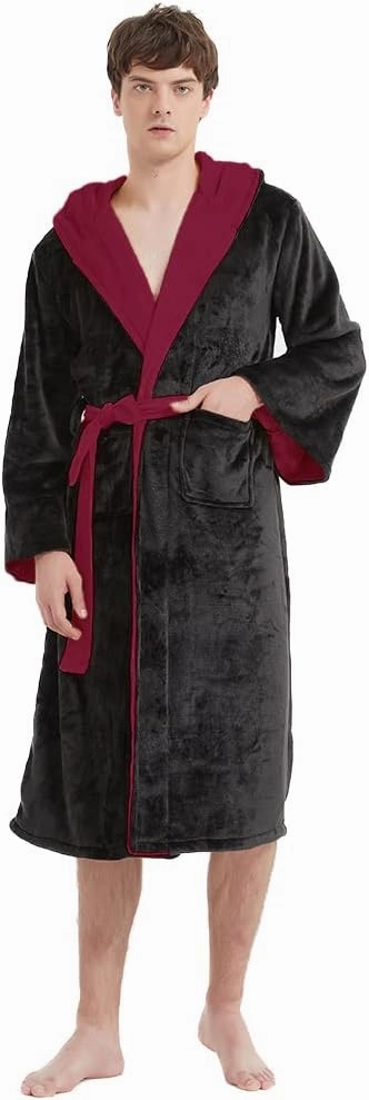 Unpifolov Men Women Flannel Bathrobe Four College Styles Magic Robe Couple Nightgown Witch Cosplay Magical Hooded Cloak