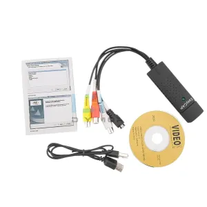 Usab 2.0 Easycap Capture 1 Channel Video Tv DVD VHS Audio Pc Adapter Card Dvr Converter New 2025 for Arrival High Reliable Electronic Component, Precision, Stable Performance