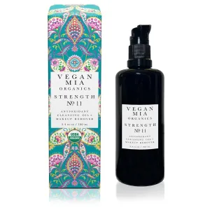 USDA Organic Facial Cleansing Oil & Makeup Remover - All-Natural Hydrating Oil Cleanser for Face, Eyes & Lips, Gently Removes Eye Makeup, Sunscreen, Foundation & Lipstick, 3.4 fl oz