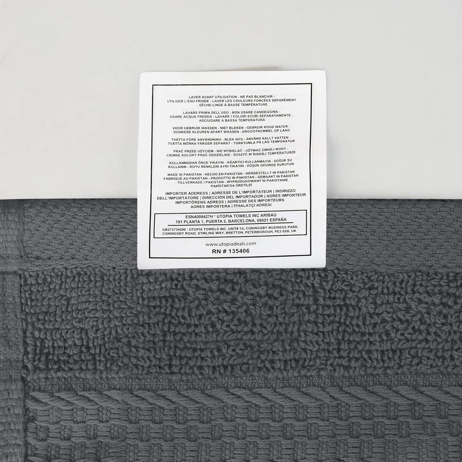 Utopia Towels 12 Pack Premium Wash Cloths Set, 12 by 12 Inches, 100% Cotton Ring Spun, Highly Absorbent and Soft Feel Essential Washcloths for Bathroom, Spa, Gym, and Face, Dark Brown