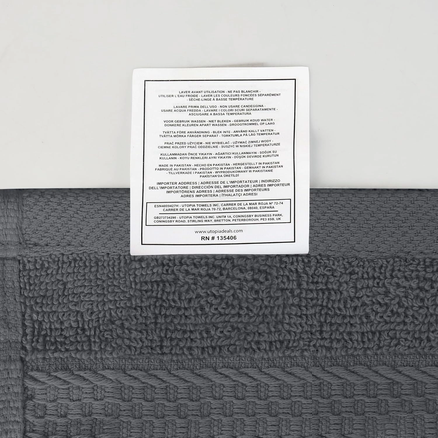 Utopia Towels 12 Pack Premium Wash Cloths Set, 12 by 12 Inches, 100% Cotton Ring Spun, Highly Absorbent and Soft Feel Essential Washcloths for Bathroom, Spa, Gym, and Face, Dark Brown