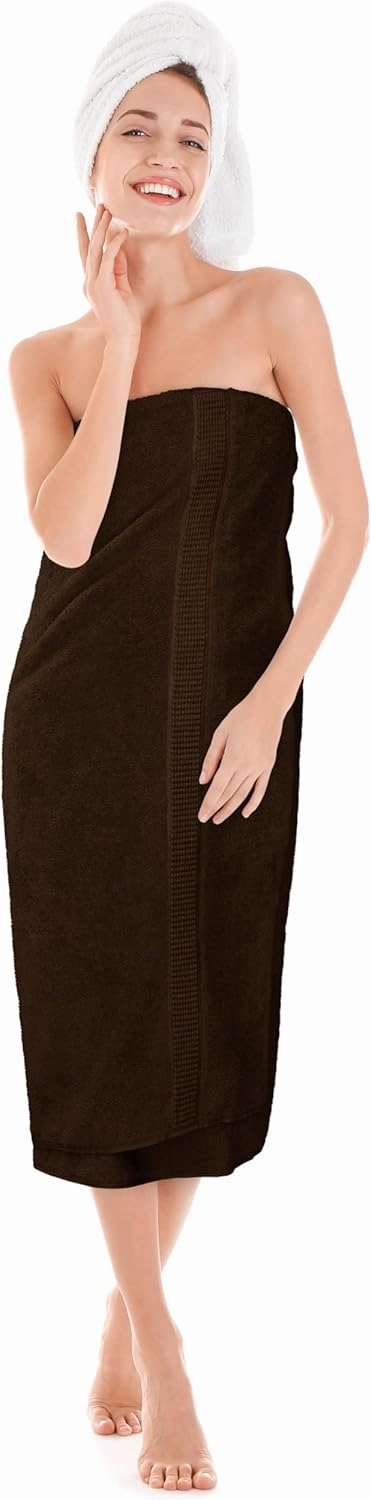 Utopia Towels Luxurious Jumbo Bath Sheet 2 Piece, 600 GSM, 35 by 70 Inches, 100% Ring Spun Cotton, Highly Absorbent and Quick Dry Extra Large Bath Towel, Super Soft Towel, Dark Brown