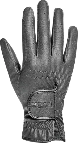 Uvex Breathable & Slip-Resistant Horse Riding Gloves (Western/English) for Girls & Boys, Sportstyle Kid, Black, Size 4