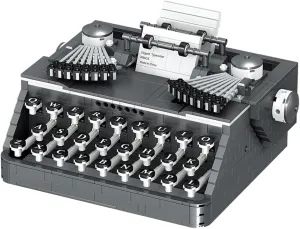 Uvini Adult Building Set, Classic Retro Series Typewriters, Adult Building Set, Construction Brick Set Best Gift for Adult, Teens, Collectible Model to Build, 1136 pcs 00876