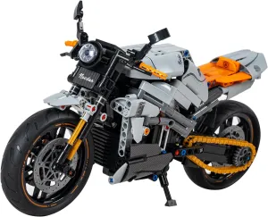 V4CR Technic Motorcycle Building Block Set,1:8 Collectible Motorcycle Display Model,1:8 Scale Model Gift for Adults,Model Motorcycle Kits to Build for Boy 8-12(642Pcs)