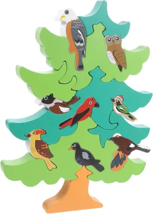 Vaguelly 1 Set Tree Shaped Cartoon Birds Educational Interactive for Cognitive Development Safe Edges for Early Education and Parent Bonding