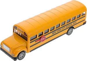 Vaguelly 1pc Alloy Pull Bus Model Toy for Boy Girl Large Lightweight Portable Fun Vehicle for Play and Decoration Boy Girl