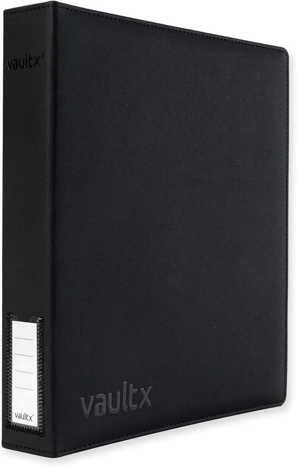 Vault X Trading Card 3 Ring Binder, fits 9 Pocket Pages, 540 cards, Exo-Tec Material, Easy Open, D-Ring Clip Folder for Collectible Card Games, Sports, TCG (Black/Electric Green, Slim)