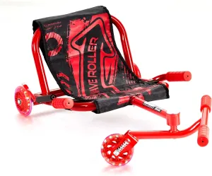 VEVOR Ride on Scooter, Load Capacity of 132 lbs, Swing Side-to-Side for Amazing Ride Powered by Zig-Zag Motion, Ride on Drifting Toy for Ages 4 , Rides on Any Hard Surface for Indoor & Outdoor, Red